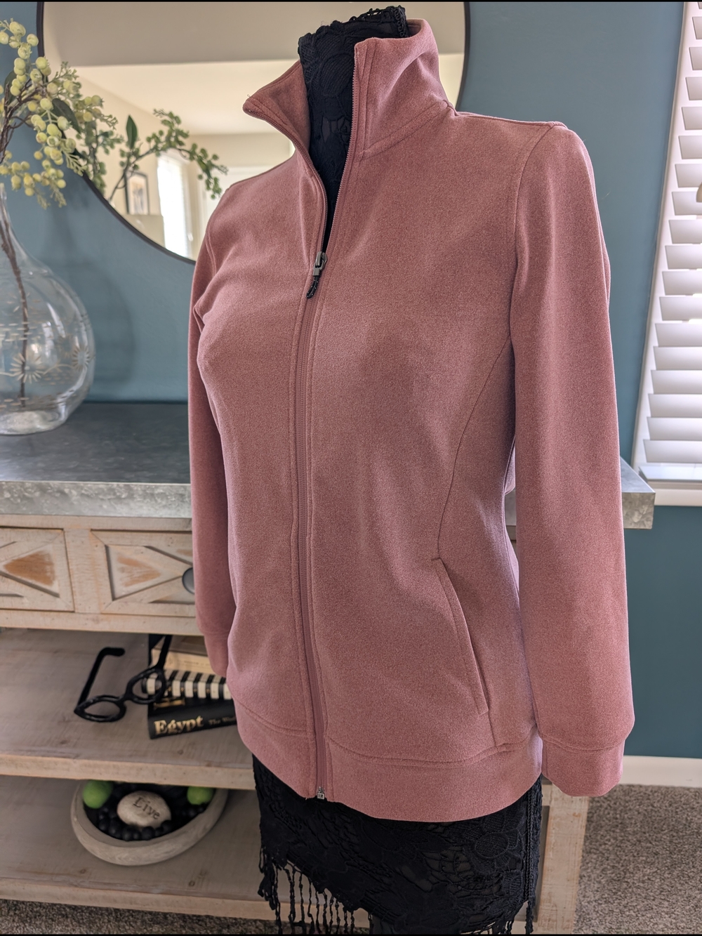 Hi-Tec Rose-Mauve Full-Zip Bomber Jacket